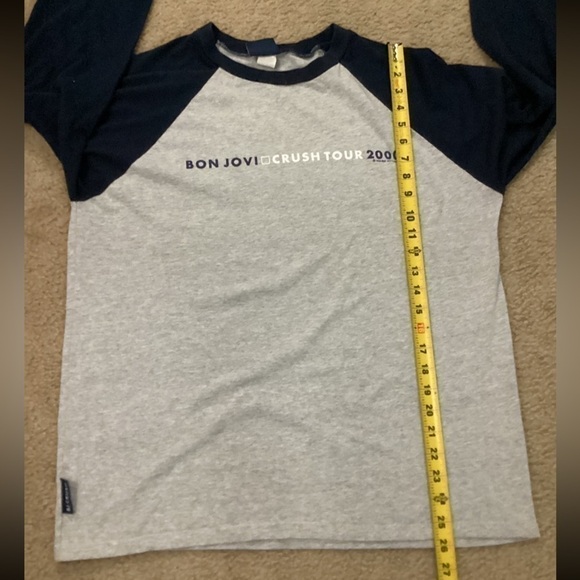 Vintage Jon Bon Jovi 2000 Crush Concert Tour 3/4 Sleeve XL Shirt - Picture 9 of 9